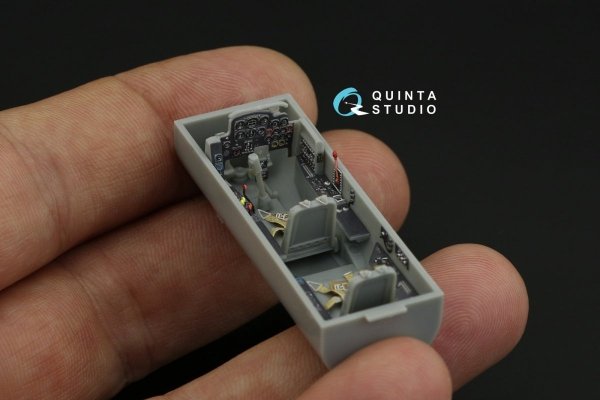 Quinta Studio QD48185 Me 262B-1a/U1 3D-Printed &amp; coloured Interior on decal paper (for Dragon ) 1/48