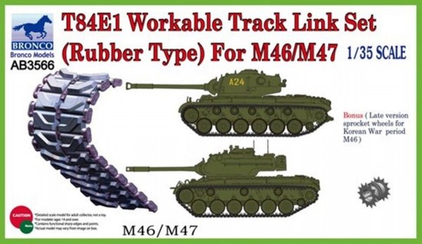Bronco AB3566 T84E1 Workable Track Link Set 1/35