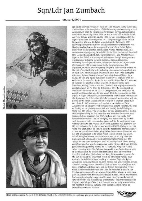 Mirage 120004 Sqn/Ldr Jan ZUMBACH (November 1944) 200mm