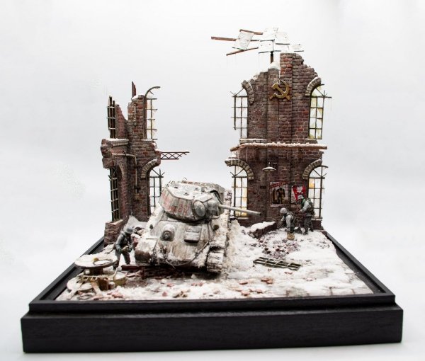 RT-Diorama 35302 Diorama-Base: &quot;Wintergewitter&quot; Operation Winter Storm 1/35