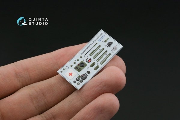 Quinta Studio QD35095 STZ-5 BM-13 3D-Printed &amp; coloured Interior on decal paper (Zvezda) 1/35
