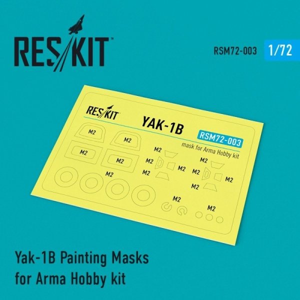 RESKIT RSM72-0003  Yak-1B Painting Masks for Arma Hobby kit 1/72