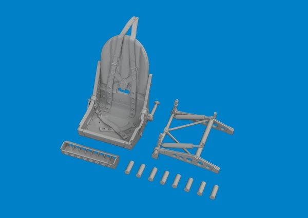 Eduard 624007 Spitfire Mk. VIII/ Mk. IX seat PRINT AIRFIX 1/24