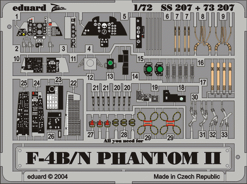 Eduard SS207 F-4B/ N 1/72 HASEGAWA