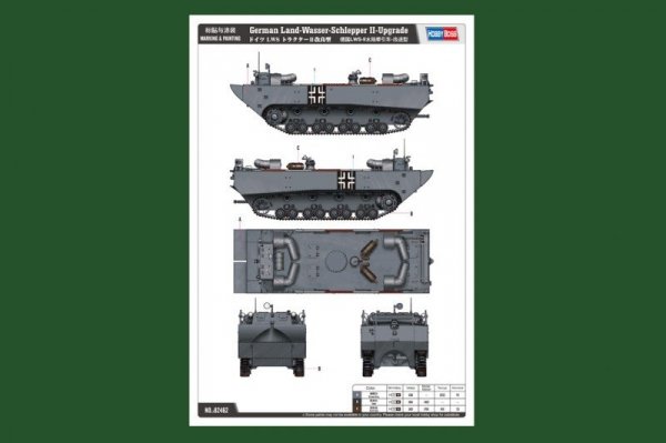 Hobby Boss 82462 Land-Wasser-Schlepper II Upgraded (1:35)