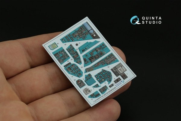 Quinta Studio QDS-48356 Mi-24D 3D-Printed &amp; coloured Interior on decal paper (Trumpeter) (Small version) 1/48
