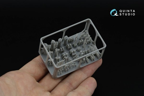 Quinta Studio QD+35157 Komintern Artillery Tractor 3D-Printed &amp; coloured Interior on decal paper (Trumpeter) (with 3D-printed resin parts) 1/35