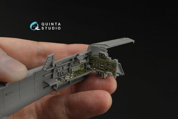 Quinta Studio QD35083 A6M2 Zero (Mitsubishi Prod.) 3D-Printed &amp; coloured Interior on decal paper (Border Model) 1/35
