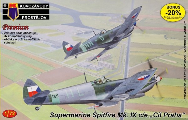 Kovozavody Prostejov KPM0060 Supermarine Spitfire Mk.IXe Cil Praha 1/72