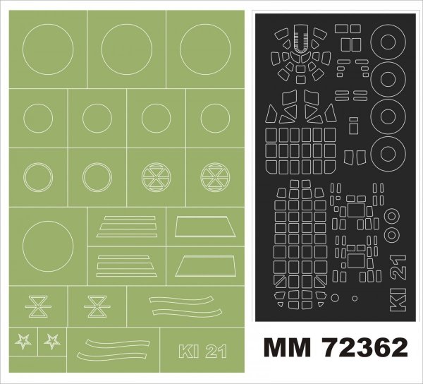 Montex MM72362 Ki-21 SALLY for ICM 72203 1/72