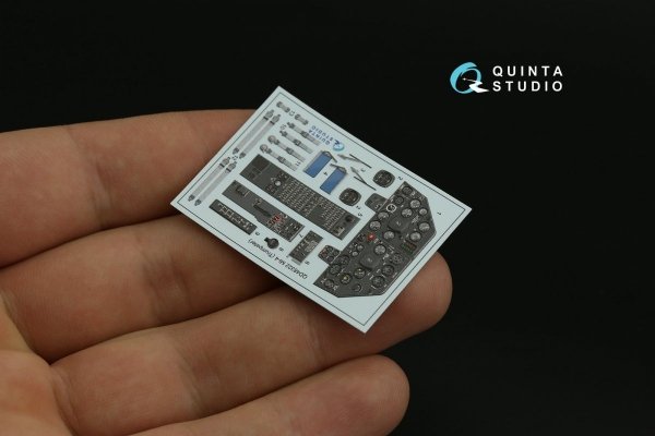 Quinta Studio QD48322 Mi-4 3D-Printed &amp; coloured Interior on decal paper (Trumpeter) 1/48