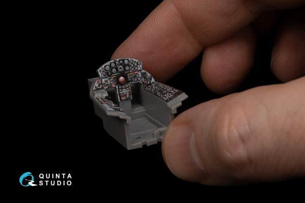Quinta Studio QD48201 F-104S 3D-Printed &amp; coloured Interior on decal paper (Kinetic) 1/48