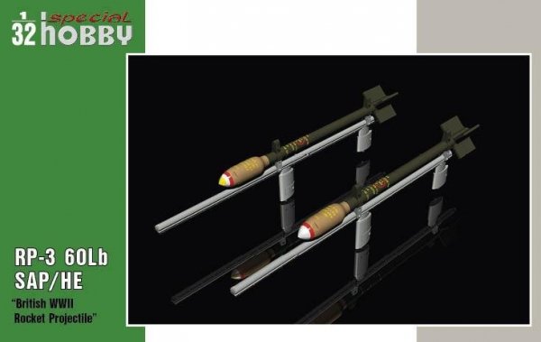 Special Hobby 32075 RP-3 60Lb SAP British WWII Rockets 1/32