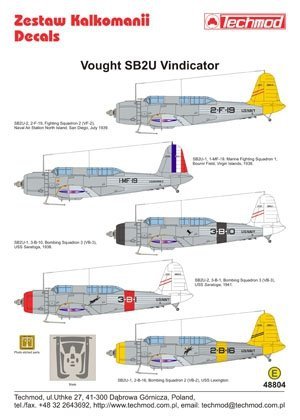 Techmod 48804 - Vought SB2U Vindicator (1:48)