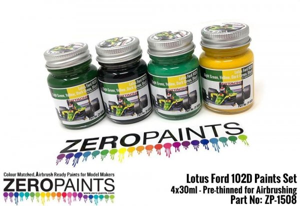 Zero Paints ZP-1508 Lotus Ford 102D Paint Set 4x30ml