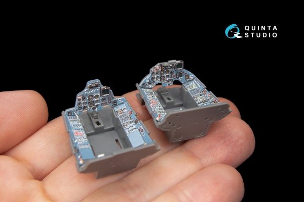 Quinta Studio QD48062 Su-27UB 3D-Printed &amp; coloured Interior on decal paper (for GWH kit) 1/48