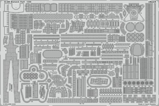 Eduard BIG5357 Bismarck for Trumpeter 1/350