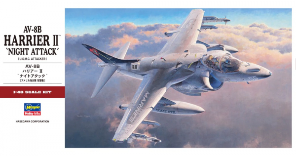 Hasegawa PT34 McDonnell Douglas AV-8B Harrier II Night Attack