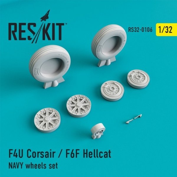 RESKIT RS32-0106 F4U Corsair / F6F Hellcat NAVY wheels set 1/32