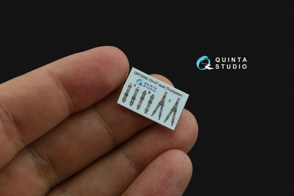 Quinta Studio QD72174 CH-47A 3D-Printed coloured Interior on decal paper (Trumpeter) 1/72