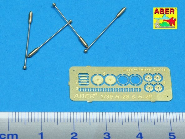Aber R-29 German width indicator for Sd.Kfz.231; 232 (4 pcs.) (1:35)