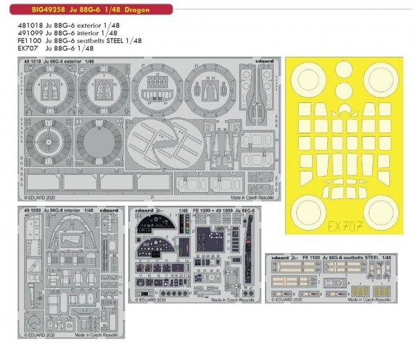 Eduard BIG49258 Ju 88G-6 1/48  for Dragon