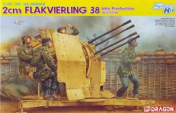 Dragon 6547 2cm Flakvierling 38 w.Crew (1:35)