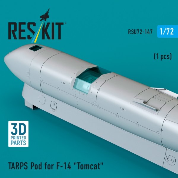 RESKIT RSU72-0147 TARPS pod for F-14 &quot;Tomcat&quot; (1 pcs) (3D Printed) 1/72