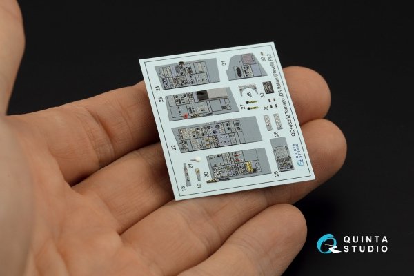 Quinta Studio QD+48262 Tornado IDS Italian 3D-Printed &amp; coloured Interior on decal paper (Revell) (with 3D-printed resin parts) 1/48