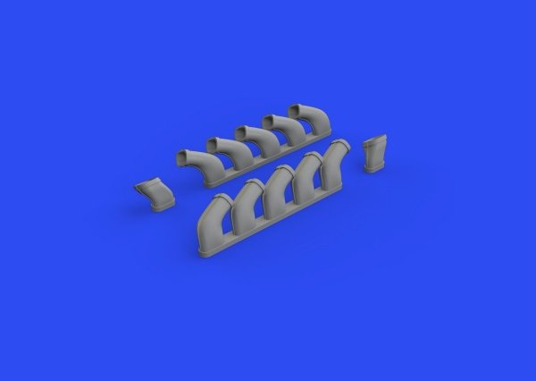 Eduard 648618 Il-2 exhaust stacks ZVEZDA 1/48