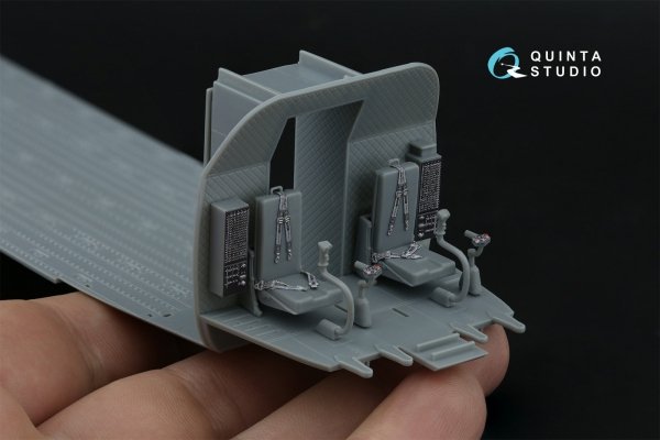 Quinta Studio QD48465 CH-47D 3D-Printed coloured Interior on decal paper (HobbyBoss) 1/48