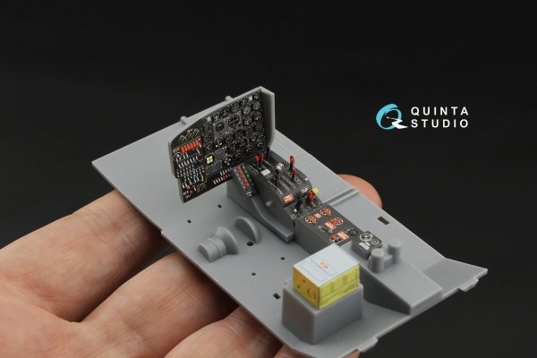 Quinta Studio QDS-32250  A-26C Invader 3D-Printed &amp; coloured Interior on decal paper (Hobby Boss) (with 3D-printed resin parts) 1/32