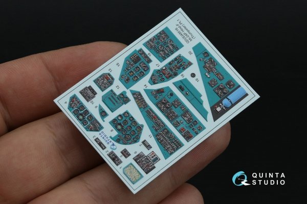 Quinta Studio QDS+48516 Mi-24P Hind-F 3D-Printed coloured Interior on decal paper (Trumpeter) (small version) (with 3D-printed resin parts) 1/48