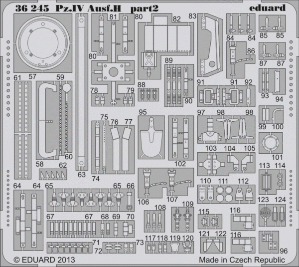 Eduard 36245 Pz. IV Ausf. H 1/35 Italeri