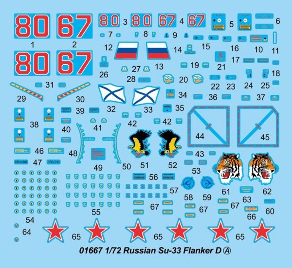 Trumpeter 01667 Russian Su-33 Flanker D