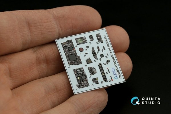Quinta Studio QD48341 F-4G early 3D-Printed &amp; coloured Interior on decal paper (Meng) 1/48