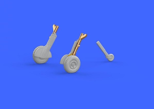 Eduard 672138 Spitfire Mk. IX legs BRONZE w/ 4 spoke wheels, pattern EDUARD 1/72