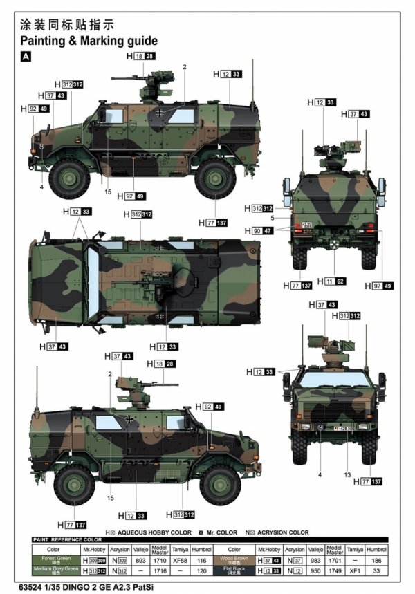 I Love Kit 63524 DINGO 2 GE A2.3 PatSi 1/35