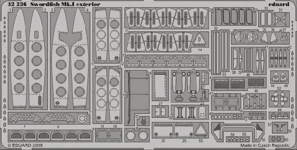 Eduard 32236 Swordfish Mk.I exterior TRUMPETER 1/32