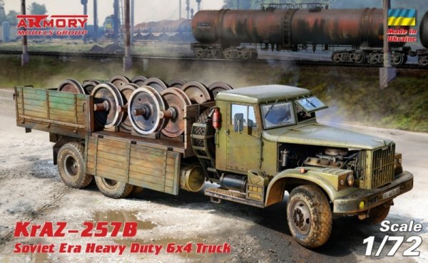 Armory Models 72451 KrAZ-257B Soviet Era Heavy Duty 6x4 cargo truck 1/72