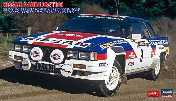 Hasegawa 20769 Nissan 240RS (BS110) "1983 New Zealand Rally" 1/24