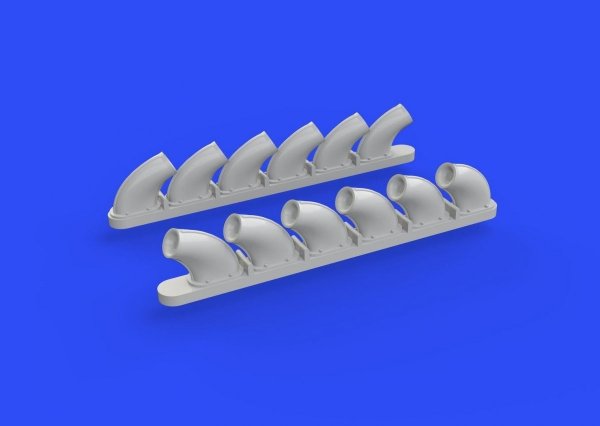 Eduard 648271 P-40B exhaust stacks  AIRFIX 1/48 