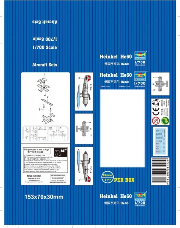 Trumpeter 03453 Heinkel He60 1/700