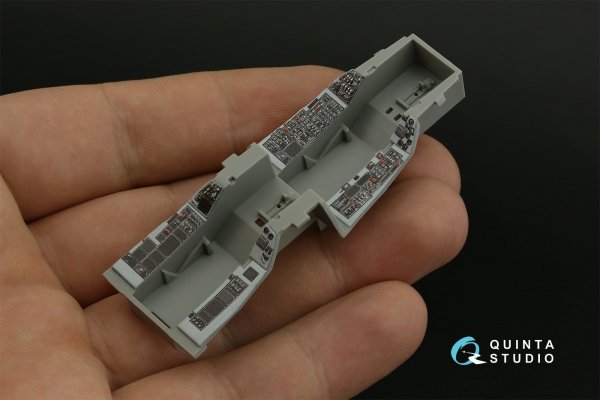 Quinta Studio QDS-48418 F-16D block 30 3D-Printed &amp; coloured Interior on decal paper (Kinetic 2022 tool) (Small version) 1/48