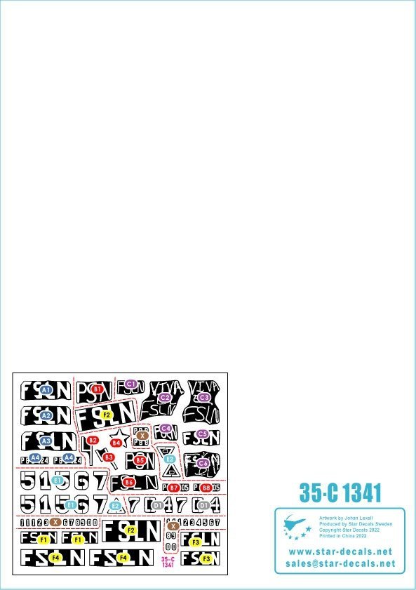 Star Decals 35-C1341 Nicaragua 2. Sandinista guerilla and post 1979 revolution army 1/35