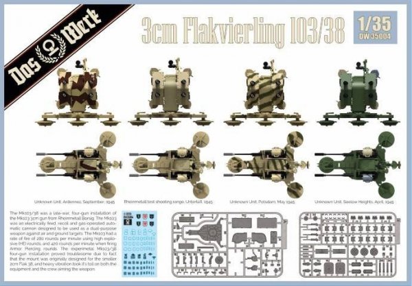 Das Werk DW35004 Flakvierling 103/38 1/35