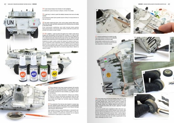 AK Interactive AK130017 MODELING MODERN ARMORED FIGHTING 8X8 VEHICLES (PL/EN)
