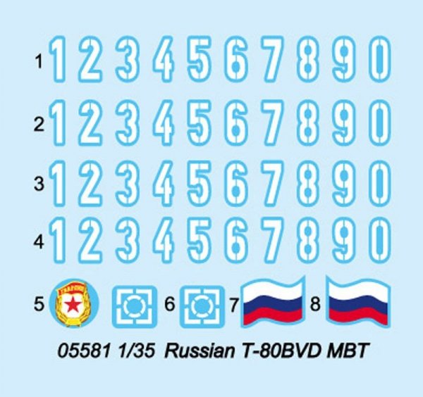 Trumpeter 05581 Russian T-80BVD MBT (1:35)