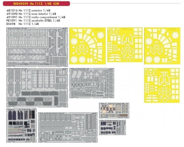 Eduard BIG49259 He 111Z 1/48 for ICM