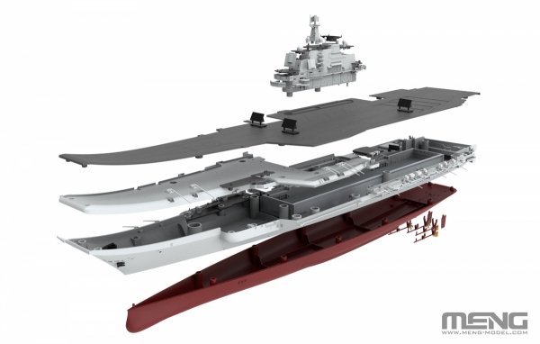 Meng Model PS-010 Aircraft Liaoning 1/700